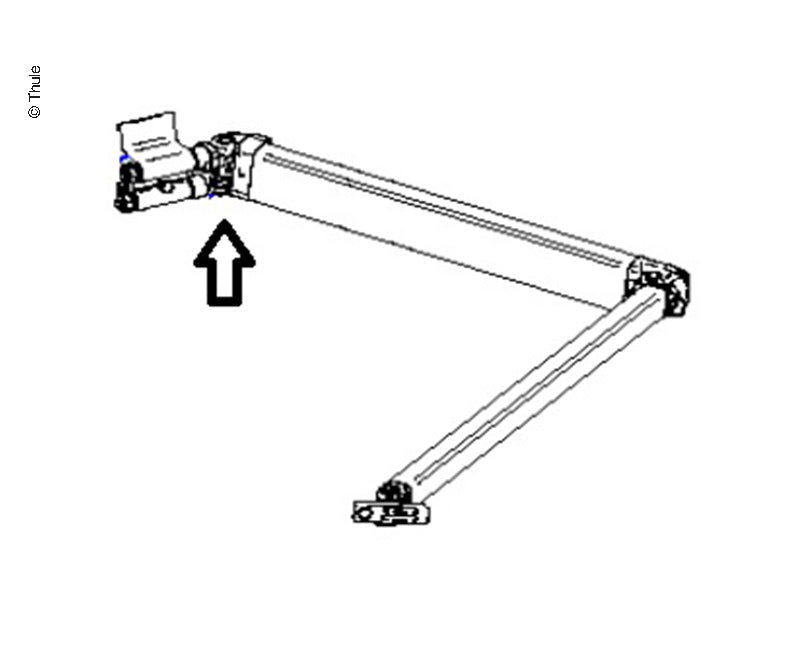 Thule 4900 Federarm links – Ausführung 2,6 m