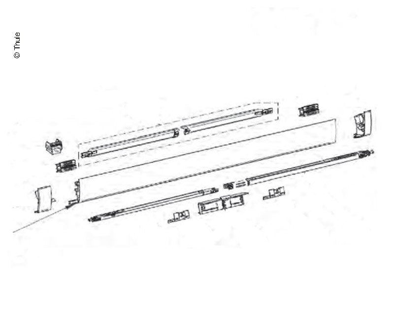 Thule 5200 Frontblende – Ausführung 3,0 m, Weiß