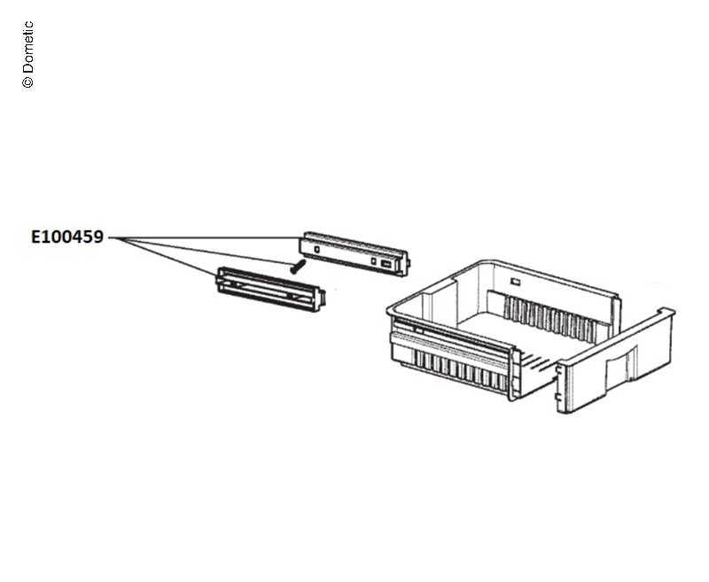 Dometic Halteleisten-Kit für Gemüseschublade E100457