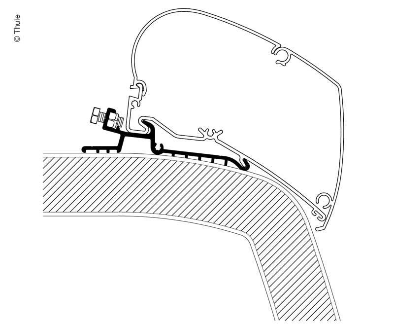 Thule Hymer SX Markisenadapter Serie 6 – 4,50 m