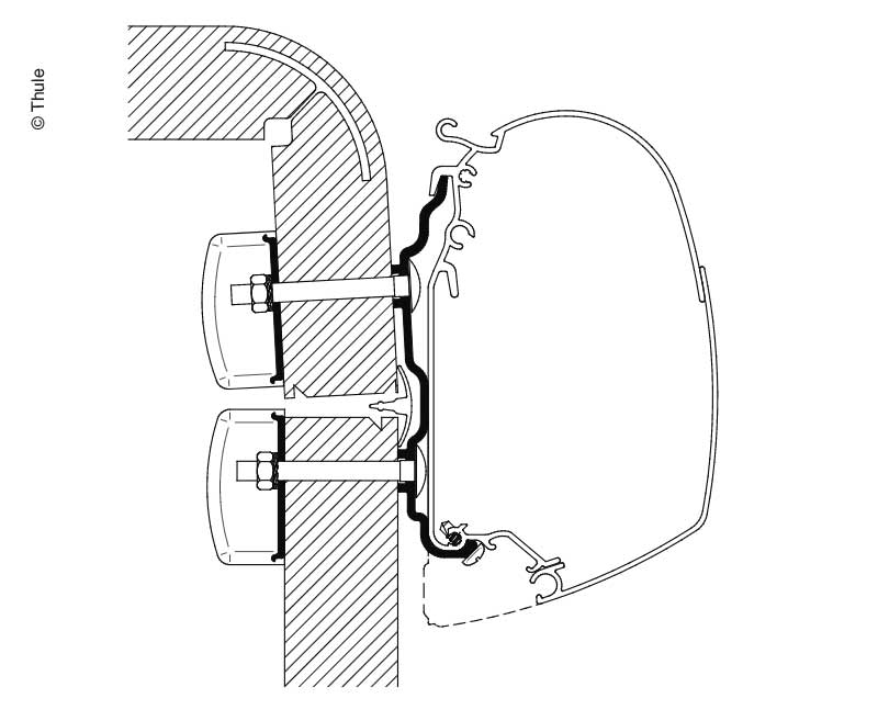 Thule Hymer 2016 Markisenadapter – 4,5 m