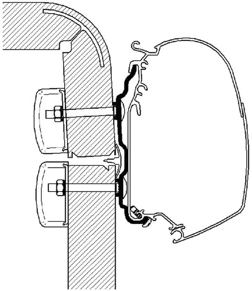Thule Hymer 2016 Markisenadapter – 550 cm