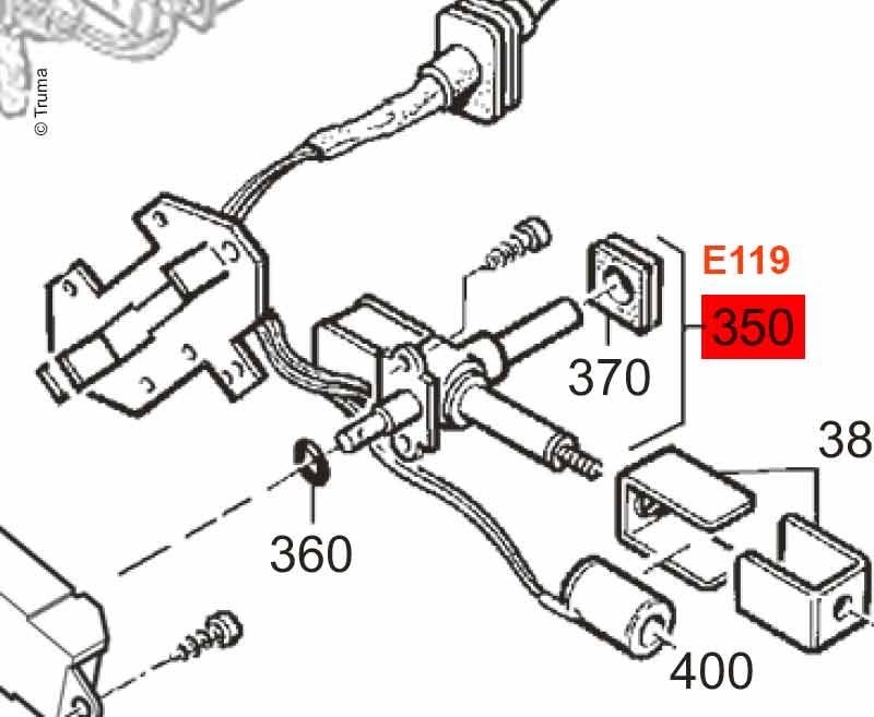 Truma E2400 Ventilkörper – 30 mbar