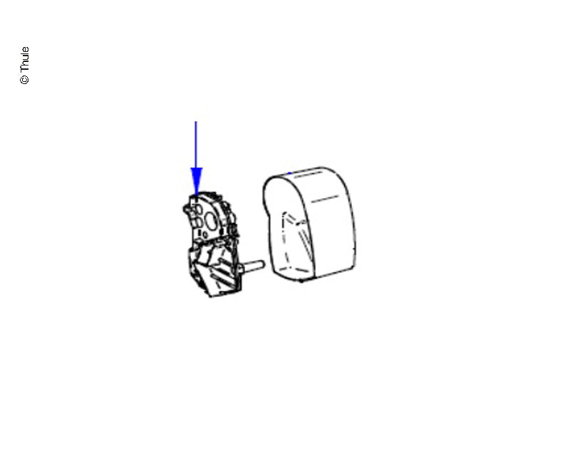 Thule Omnistor 5102 VW T5 Endplatte rechts