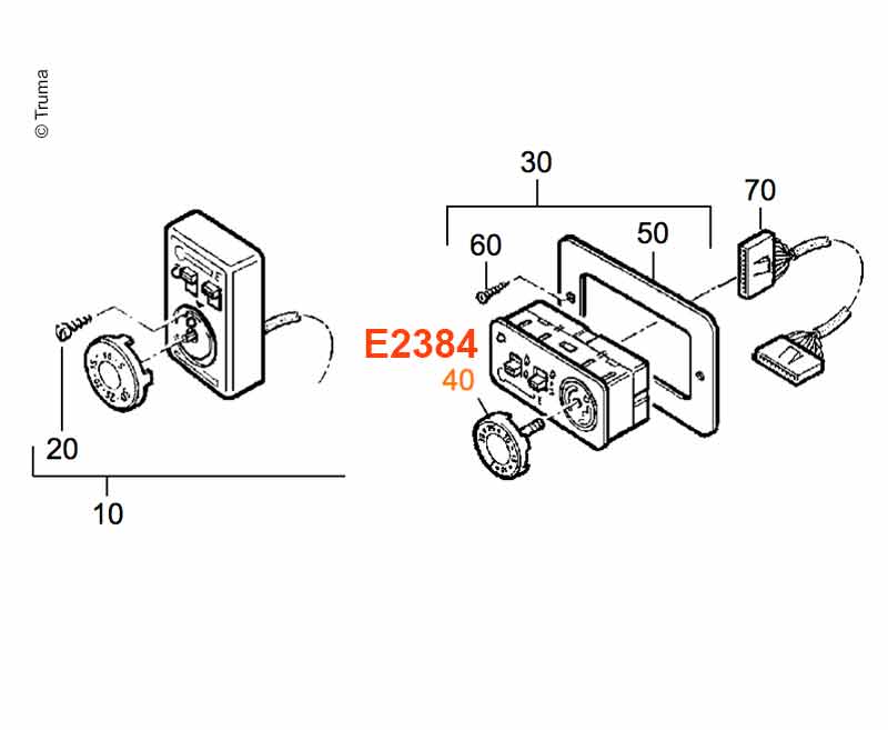 Truma E4000 Bediengriff