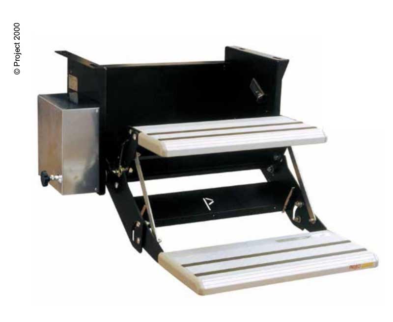 Lippert Doppeltrittstufe 12 V, 53 cm – Motor rechts