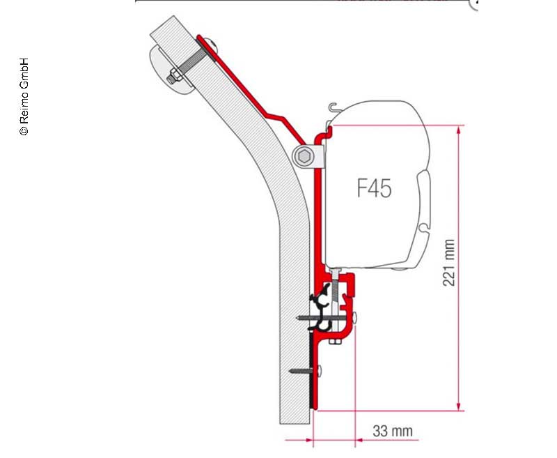 Fiamma F45 Adapter-Kit für Eriba Touring