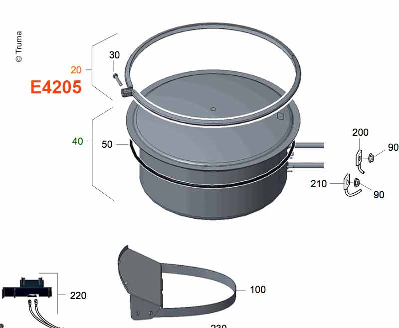 Truma Aquatherm Klemmring mit Schraube