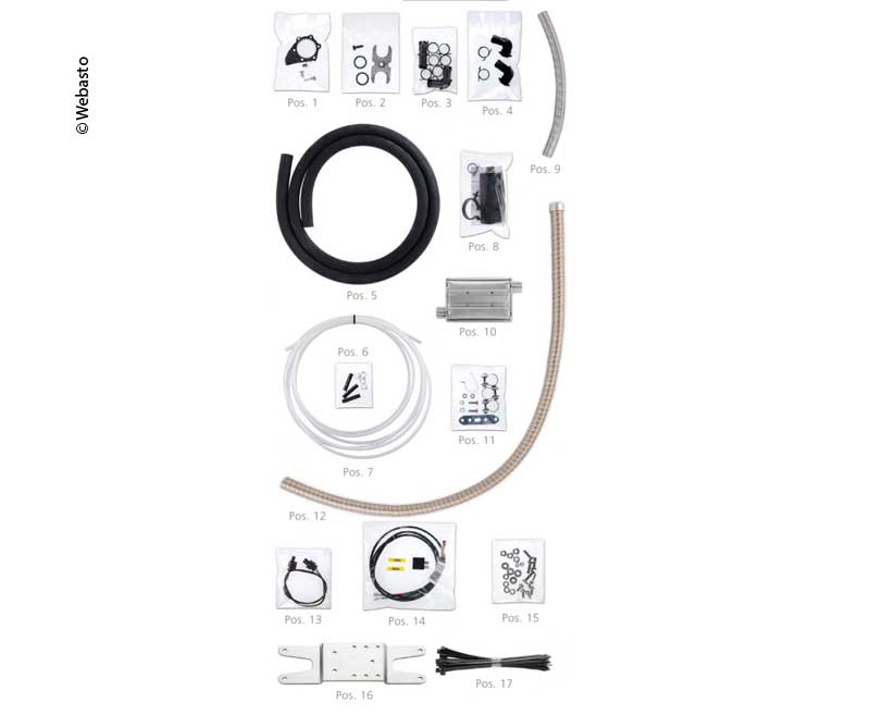 Webasto Thermo Top Evo 4 Diesel Standard-Einbaukit