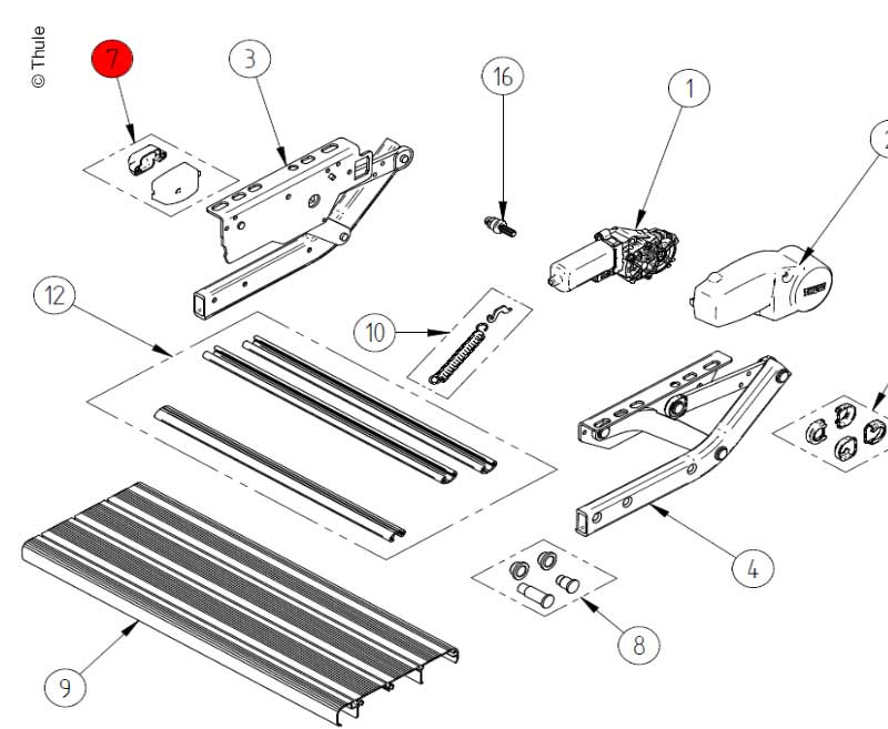 Thule Step V10 Schalterabdeckung – 2-teilig