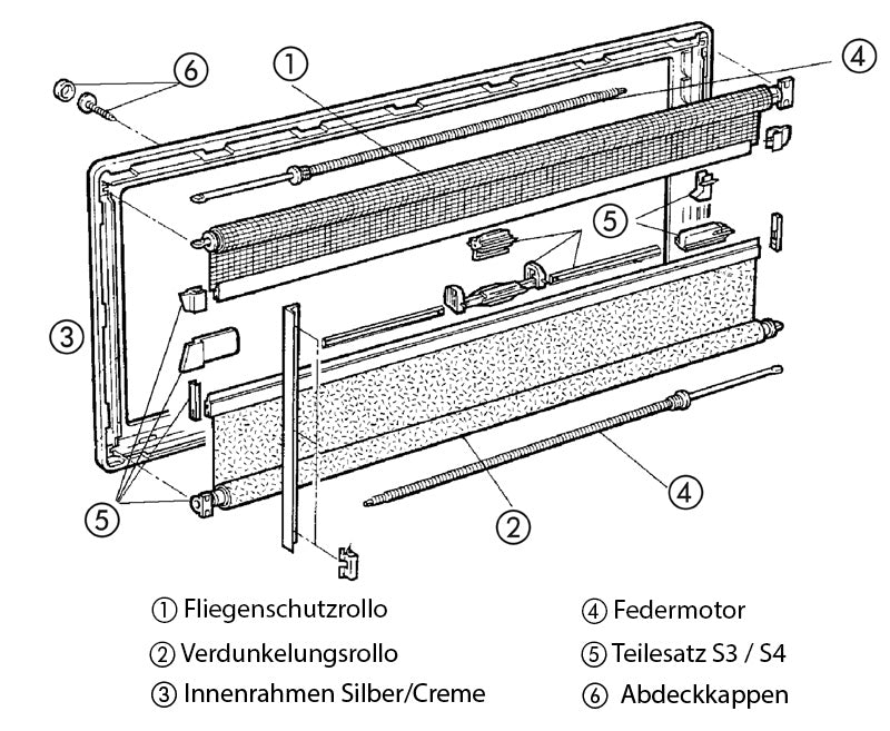 Dometic S3 Abdeckkappen Ø 9 mm – Elfenbein, 12 Stück