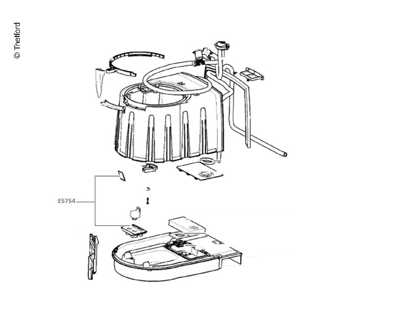 Thetford SC250 Füllstandsanzeige-Kit – Single Level