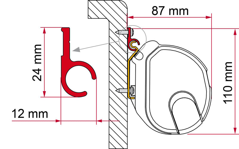 Fiamma Rail R Markisenschiene – 400 cm