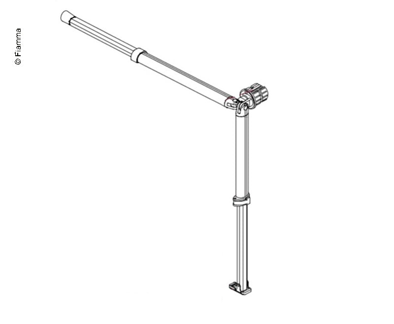 Fiamma F35 220 07 Spannstange und Stützfuß rechts