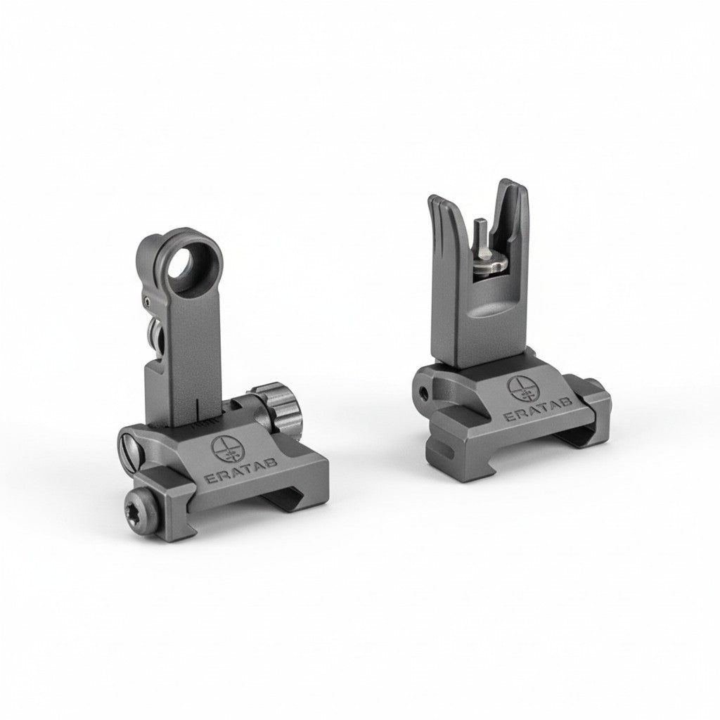 ERATAC Komplettvisierung als Offset- oder Notvisierung mit 1,35 mm oder 1,8 mm Korn. Für Picatinny-Schienen geeignet.