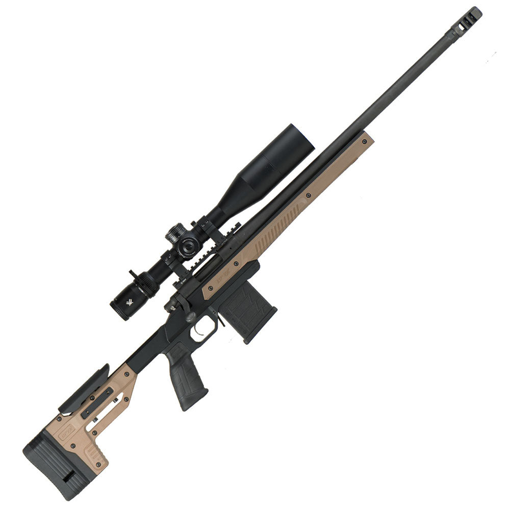 MDT ORYX Chassis Howa Mini RH FDE – Rückansicht