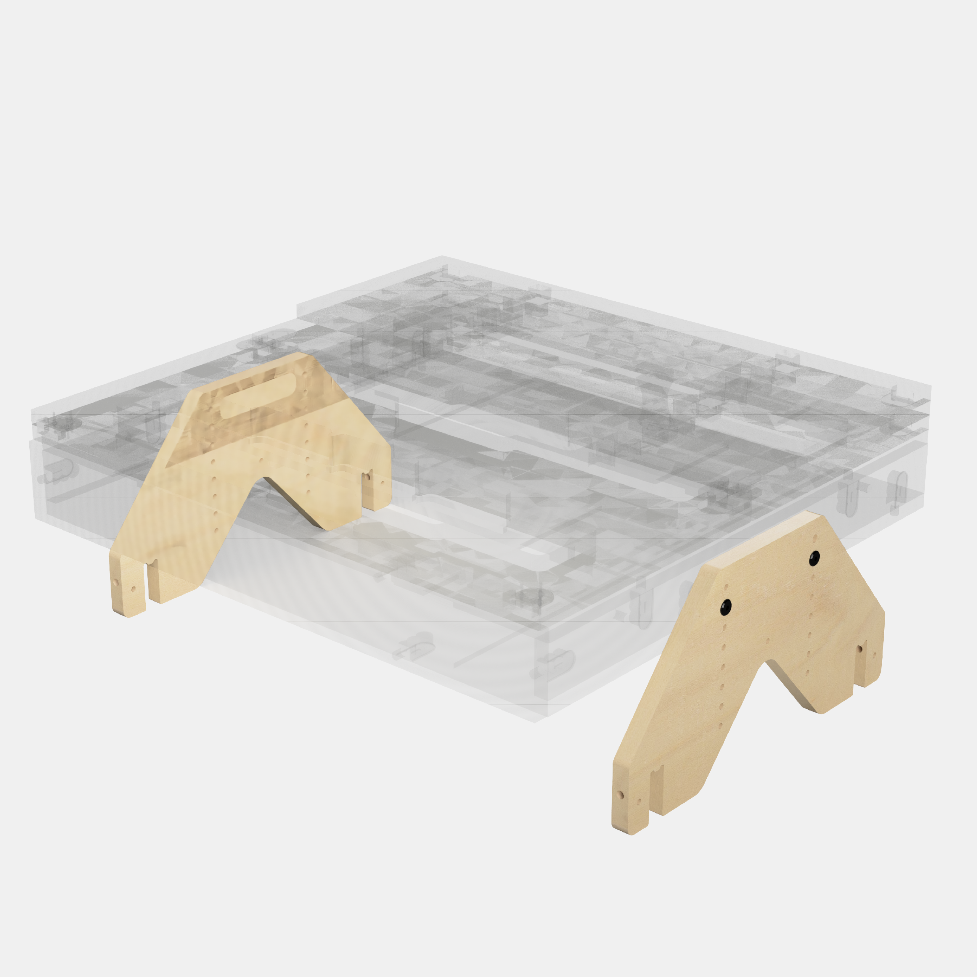BOXIO RACK FOOT I Höhenverstellbarer Fuß – Produktansicht 2