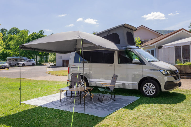 Reimo Tent Technology MAURITIUS PREMIUM Sonnensegel – 260 × 300 cm, Hellgrau