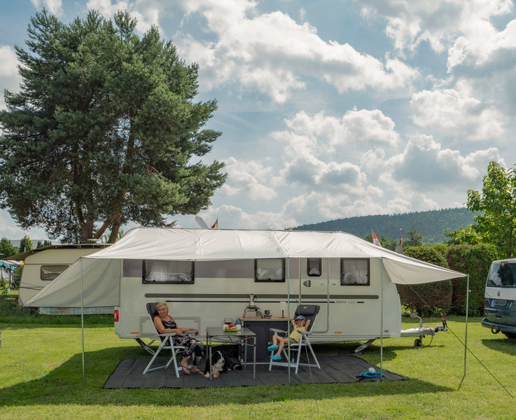 Reimo Tent Technology COMO 2 Sonnensegel – 250 × 240 cm, Anthrazit