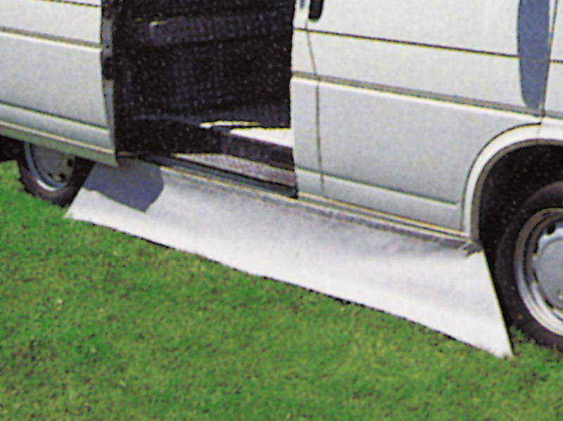 Hindermann PVC-Bodenschürze Hellgrau – 50 cm Höhe, 1 laufender Meter