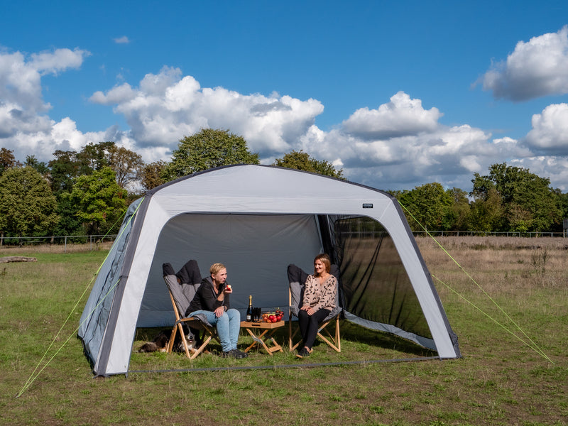 Reimo Tent Technology LINOSA 400 Luft-Pavillon – 400 × 400 cm, inklusive 4 Seitenwänden