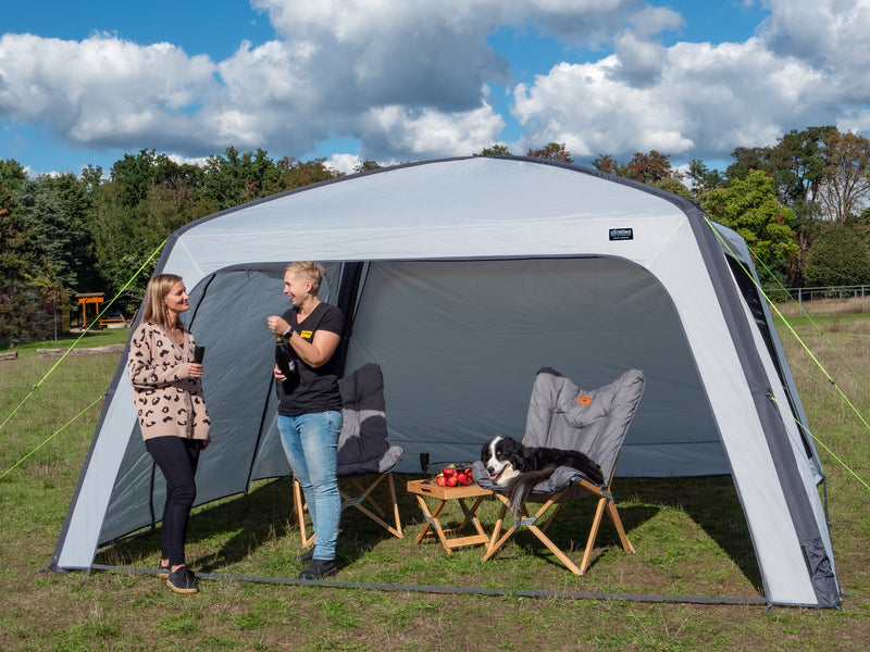 Reimo Tent Technology LINOSA 350 Luft-Pavillon – 350 × 350 cm, inklusive 4 Seitenwänden