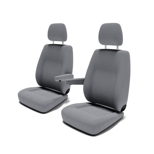 DriveDressy Sitzbezüge für Renault Trafic ab 2015 – Fahrer und Beifahrer, Grau
