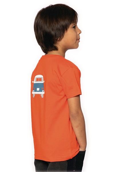 VW Collection by BRISA Kinder-T-Shirt Bulli Front – Rot, Größe 104/110