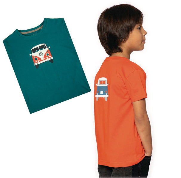VW Collection by BRISA Kinder-T-Shirt Bulli Front – Rot, Größe 104/110