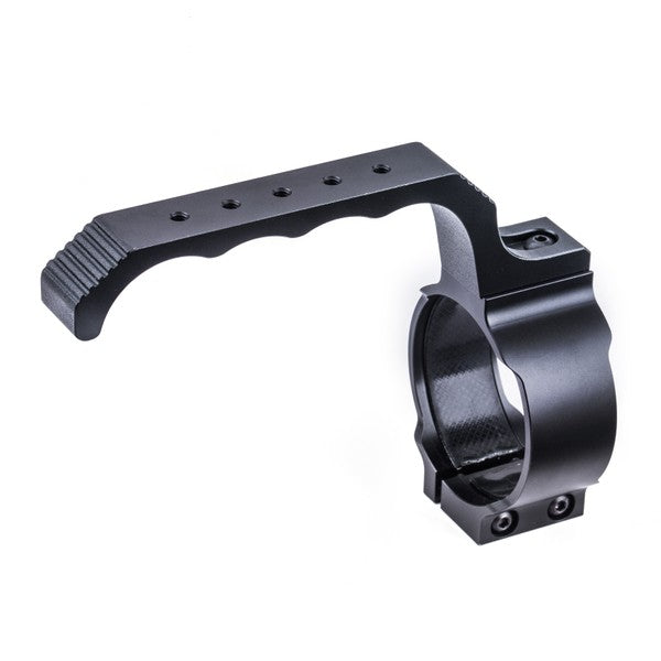 Schwarze NEXTORCH HM30 Mehrzweckgriff-Halterung aus Metall mit geriffeltem Griff und Schraubbefestigung für Saint Torch.