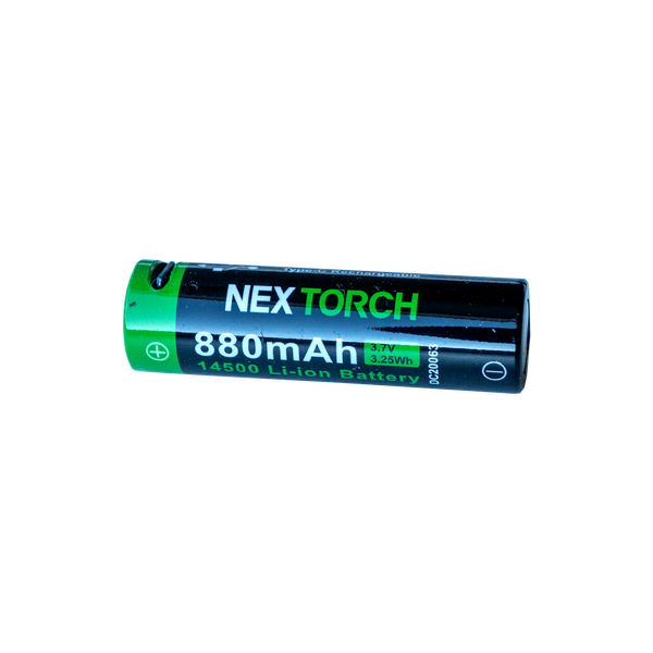 NextorchNEXTORCH DC0087C 14500 USB - C Akku – 3,6 V 880 mAh für TA15 & TA10 - Black Raptor