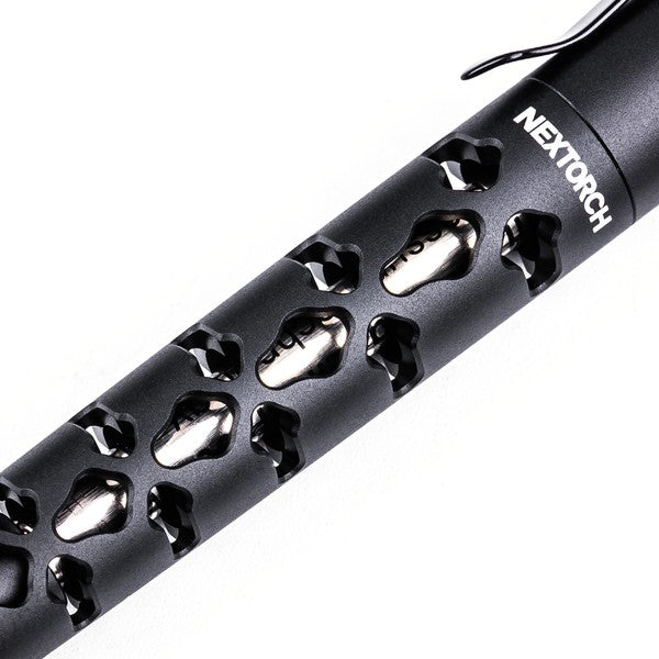 NextorchNEXTORCH NP20 Dino Pen – Tactical Pen mit Wolfram - Glasbrecher - Black Raptor