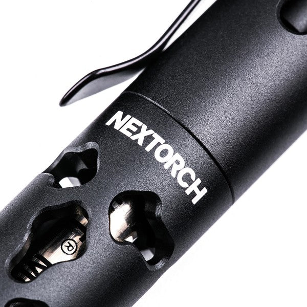 NextorchNEXTORCH NP20 Dino Pen – Tactical Pen mit Wolfram - Glasbrecher - Black Raptor