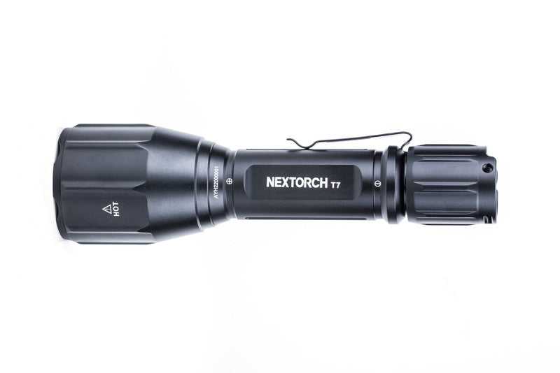 NextorchNEXTORCH T7 V2.0 SET Jagdtaschenlampe – 420 m Reichweite inkl. Halterung & Kabelschalter - Black Raptor
