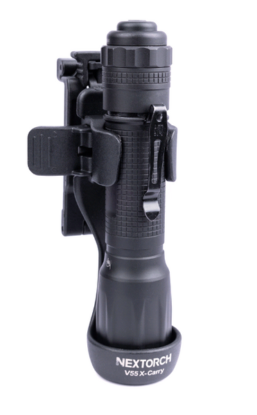 NextorchNEXTORCH V55 – Slim Line Taschenlampenholster 360° drehbar & Schnellverschluss - Black Raptor