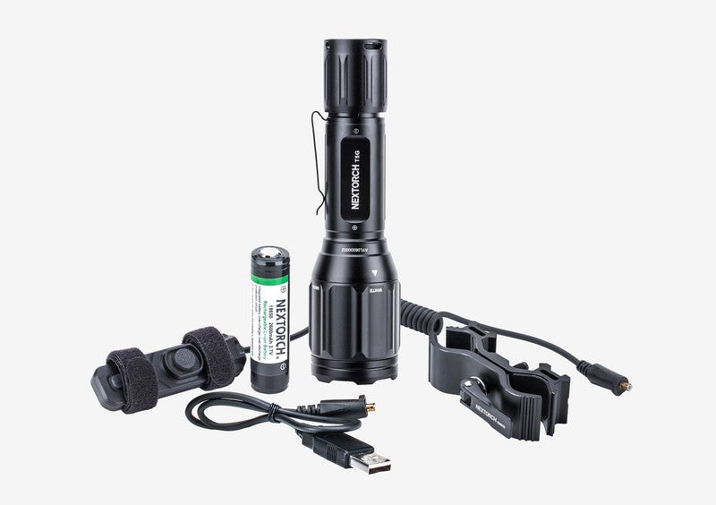NextorchNEXTORCH T5G SET – Dual - LED Jagdtaschenlampe - Black Raptor