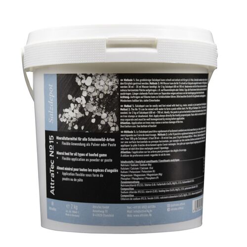 AttraTec No 15 Salzdepot 2 kg – Granulat und Salzpaste