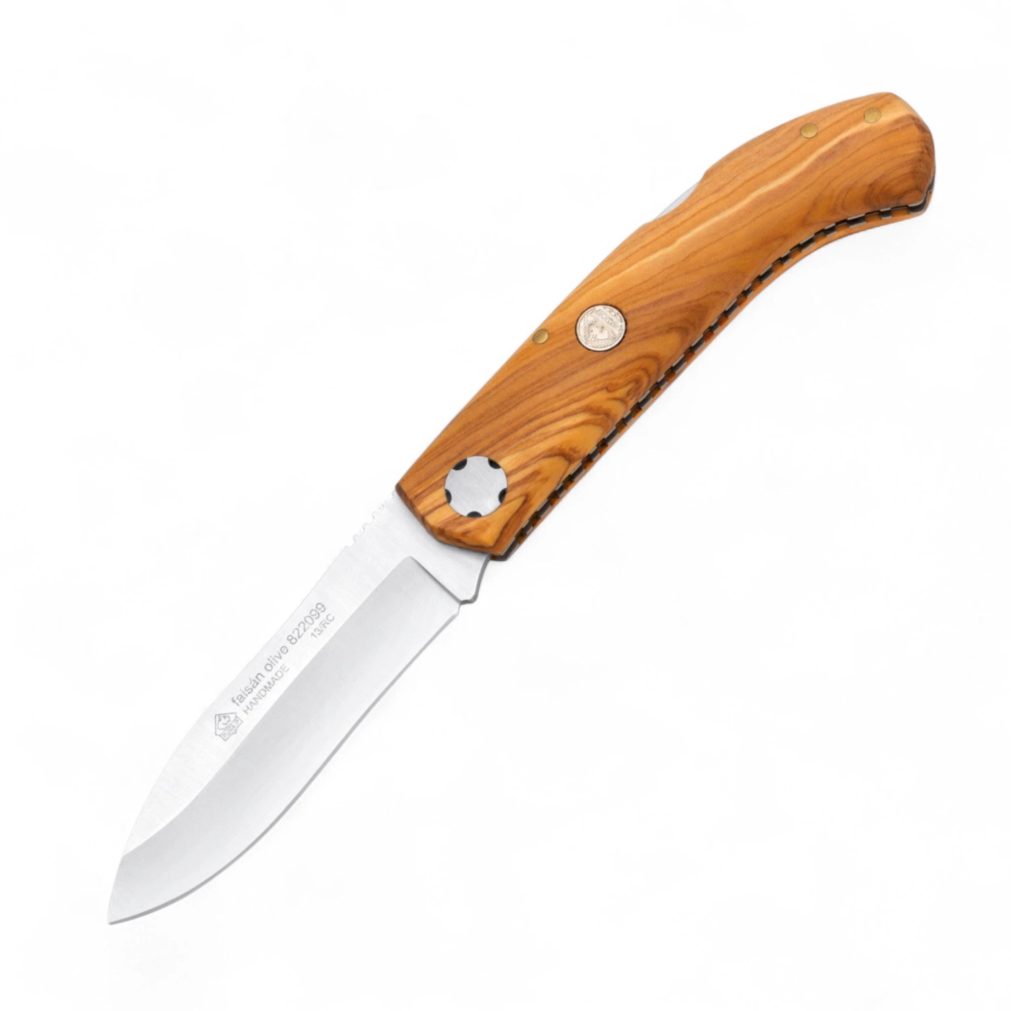 PumaPuma IP Faisan Olive Jagdtaschenmesser – Olivenholzgriff - Black Raptor