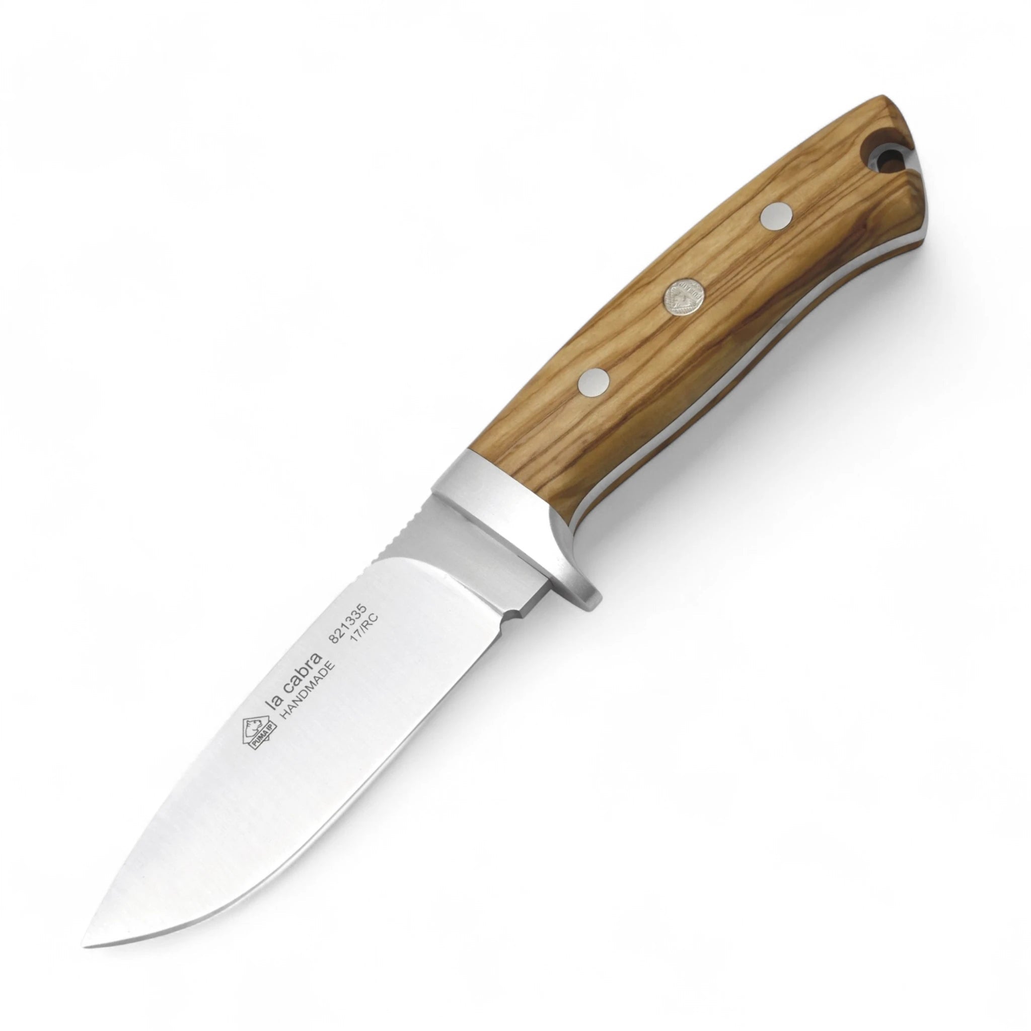 PumaPuma IP La Cabra Jagdmesser – 440C Stahl & Olivenholz - Black Raptor