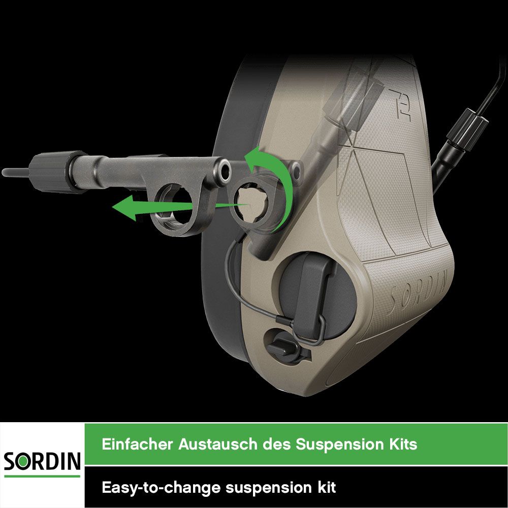 Sordin Supreme T2-X2 Suspension Kit Neckband