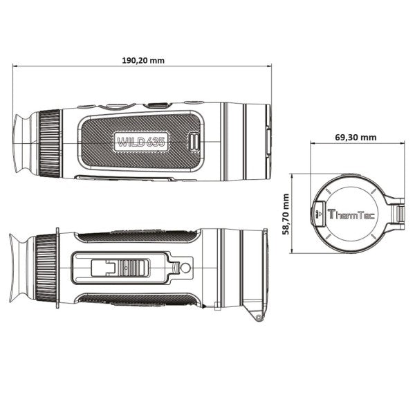 ThermtecThermtec WILD 635 – Wärmebildkamera - Black Raptor