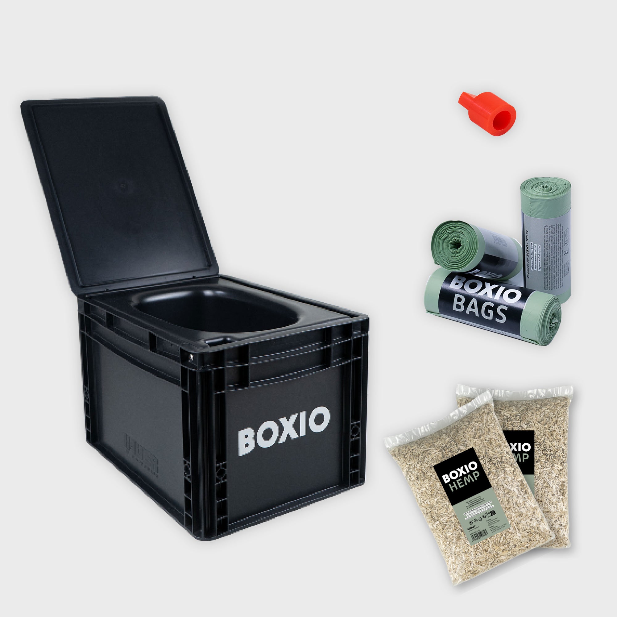 BOXIO - TOILET PLUS | Trenntoilette mit Starterset – Produktansicht 1