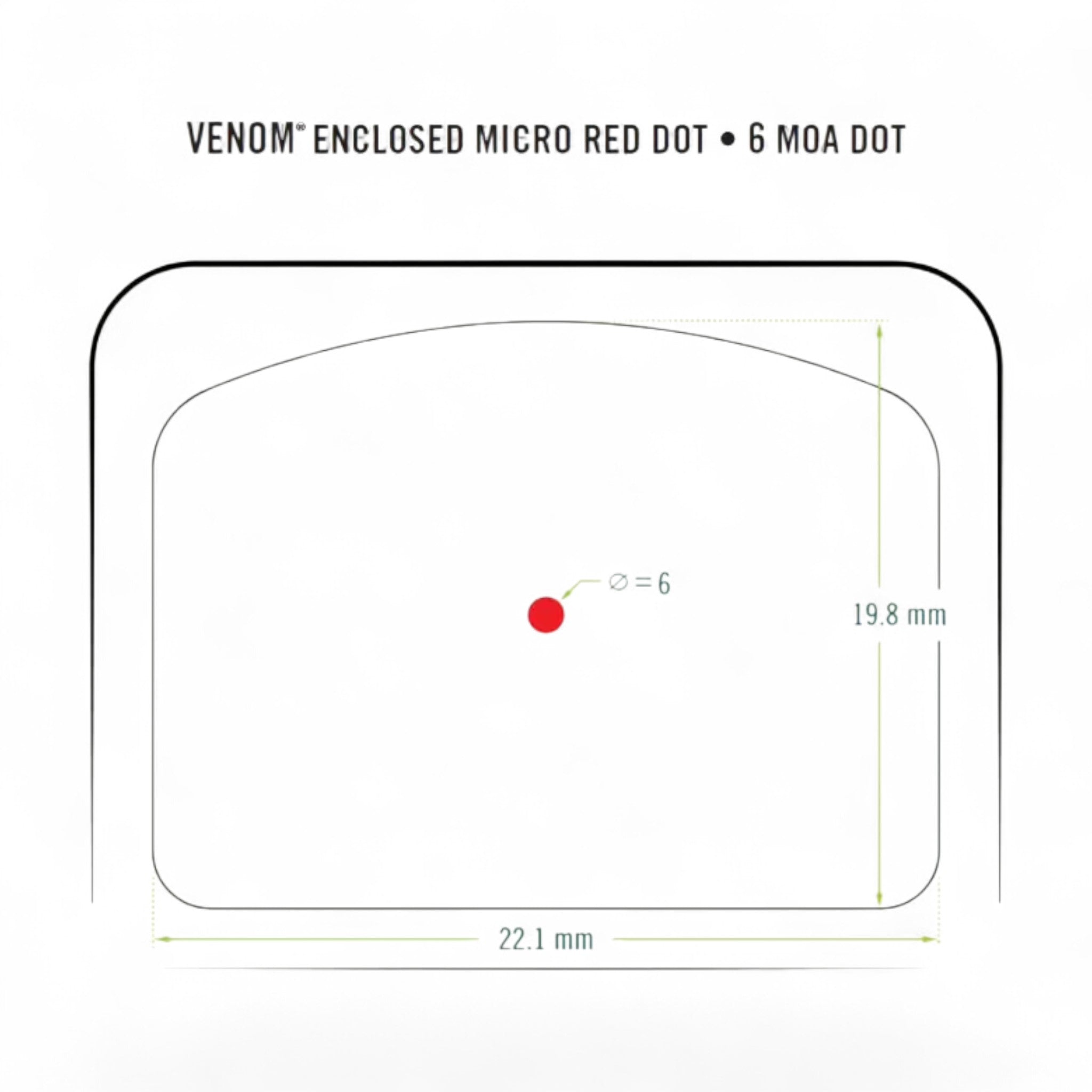 Vortex Micro Red Dot Venom Enclosed 3 MOA