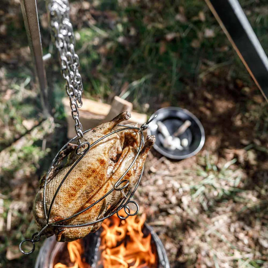PetromaxPetromax Geflügel - Grillkorb mit Kette und Haken - Black Raptor