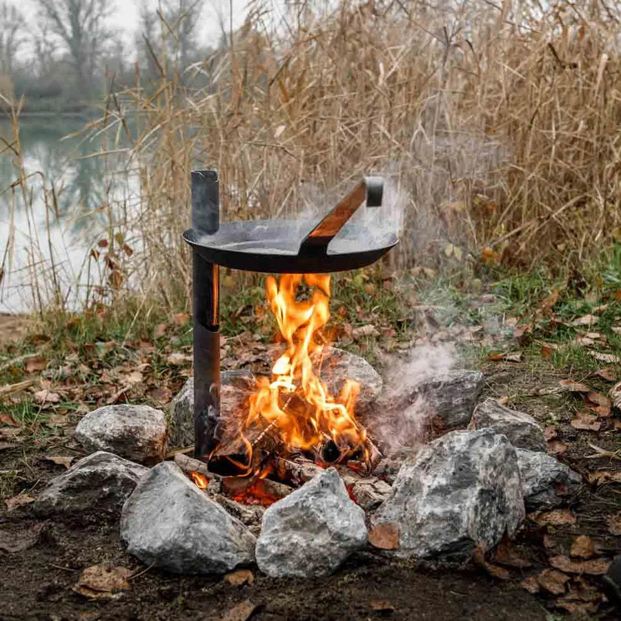 PetromaxPetromax Lagerfeuer - Halterung für Schmiedeeiserne Pfannen - Black Raptor
