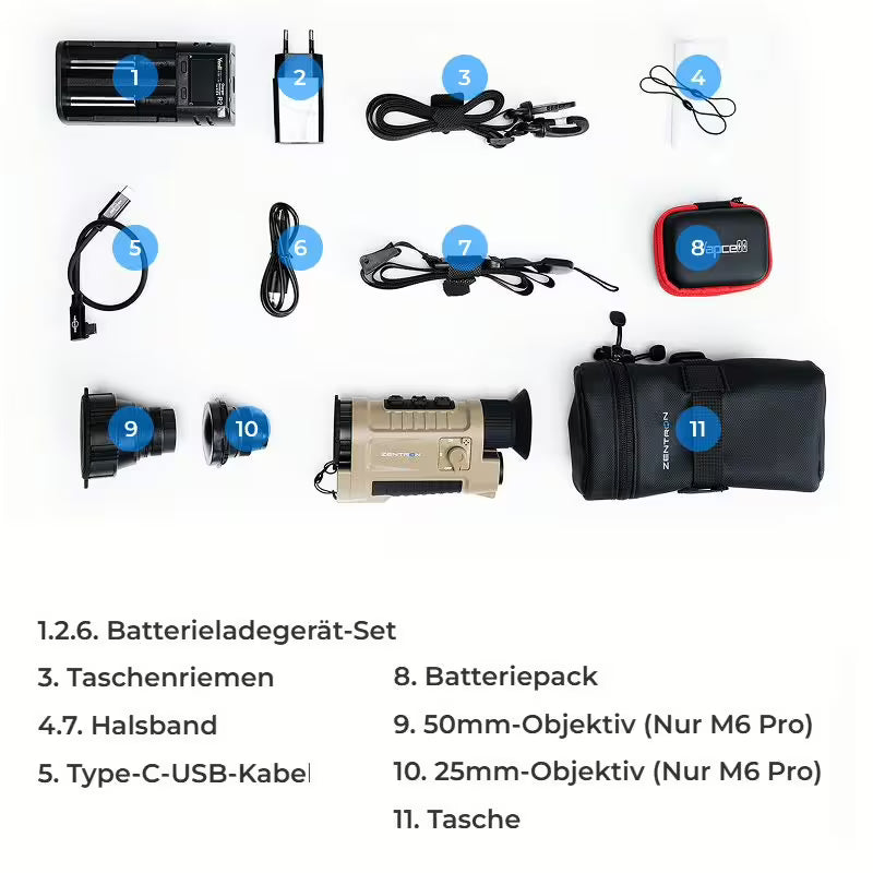 Zentron ZEN M6 Pro 50 mm mit Laser-Entfernungsmesser