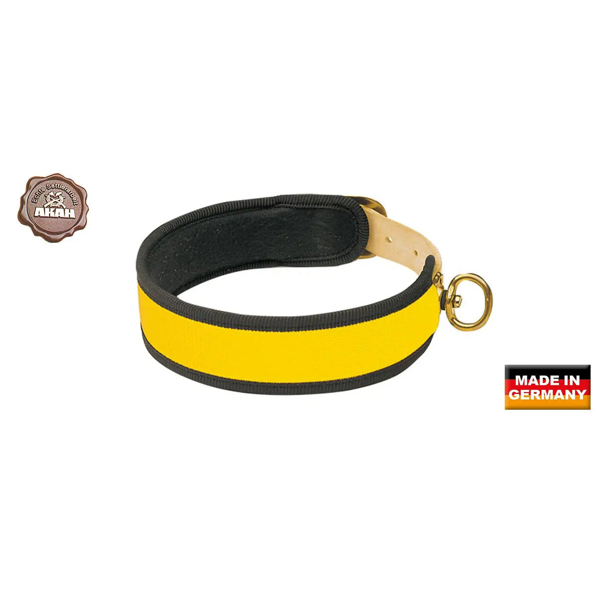AKAH Schweißhalsung Spezial neongelb – Halsweite 50 cm