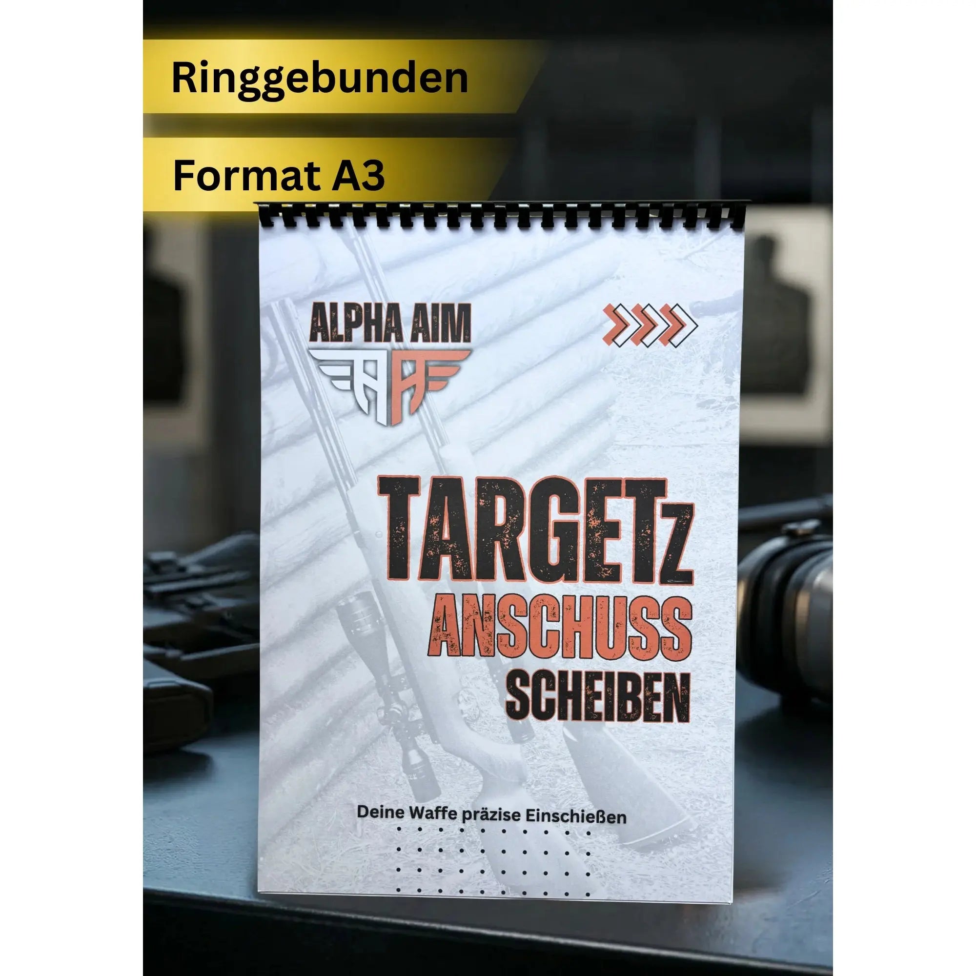 ALPHA AIM TARGETz Anschussscheiben ALA.ASS – ringgebundener A3-Zielscheibenblock