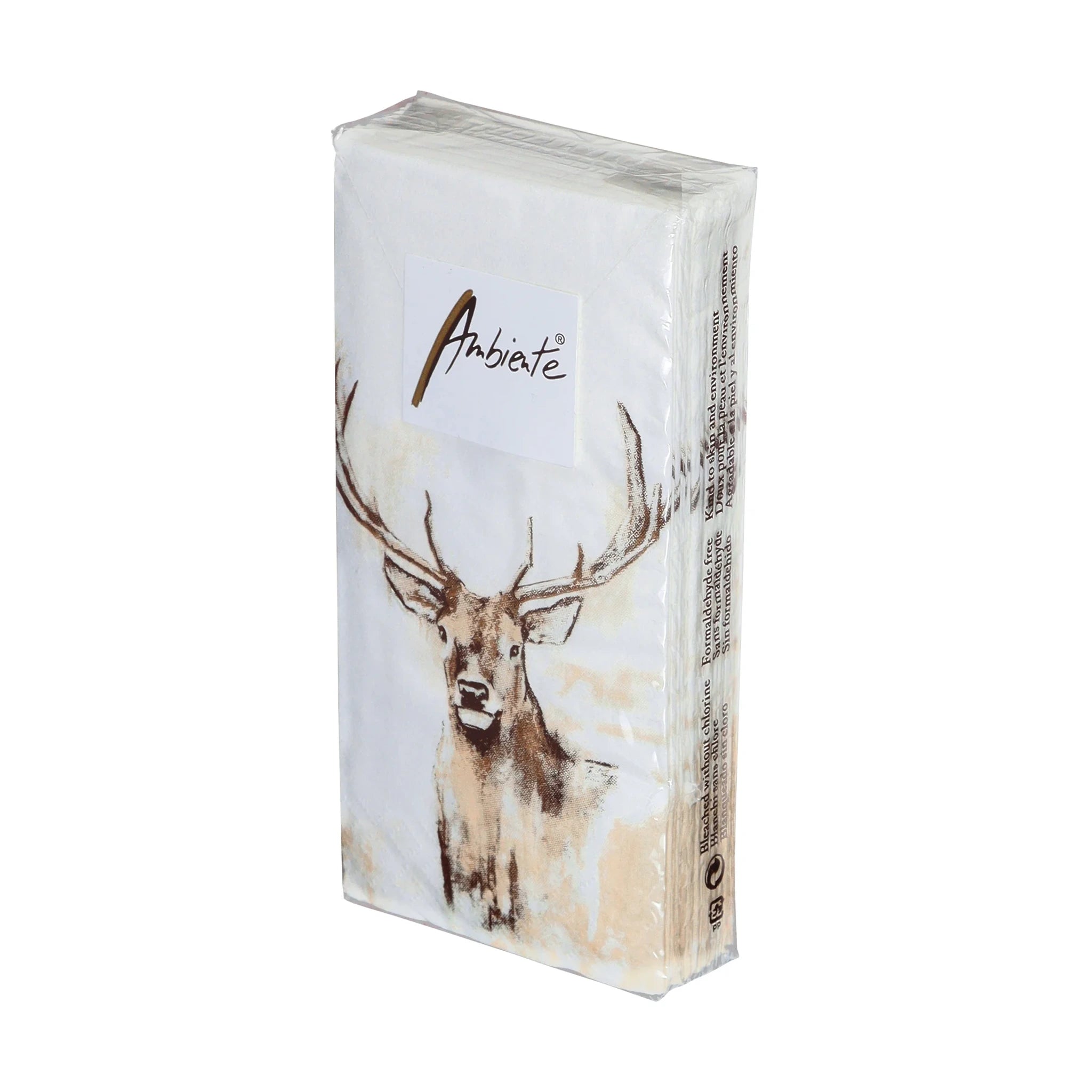 Ambiente Antlers Taschentücher Rothirsch im versiegelten 10er-Pack