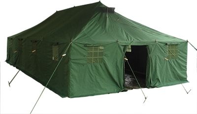 Armeezelt 10 × 4,8 m – Mannschaftszelt Oliv